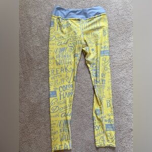 SpongeBob SquarePants yoga pants yellow XL